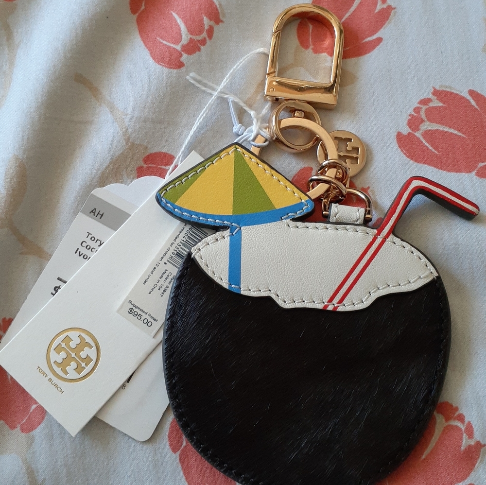 Tory Burch-Coconut Key FOB-NEW WITH TAGS